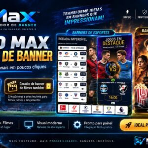 💥 MAX GERADOR DE BANNER ⚽️😎